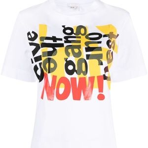 CHLOÉ Corita Kent Printed cotton jersey T-shirt Size Small NWT